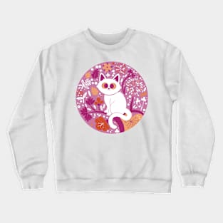 Lesbian Pride Cat Crewneck Sweatshirt